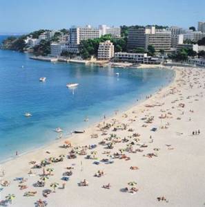 Magalluf. Nice Beach always enjoyed by young tourist from all around the world