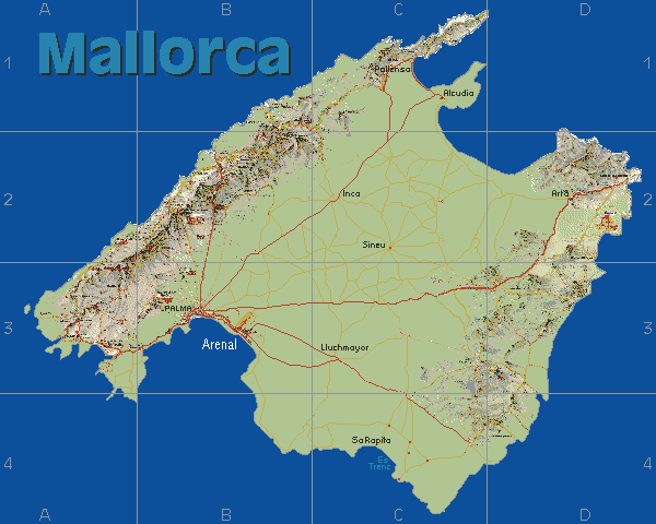 Mallorca Island Map